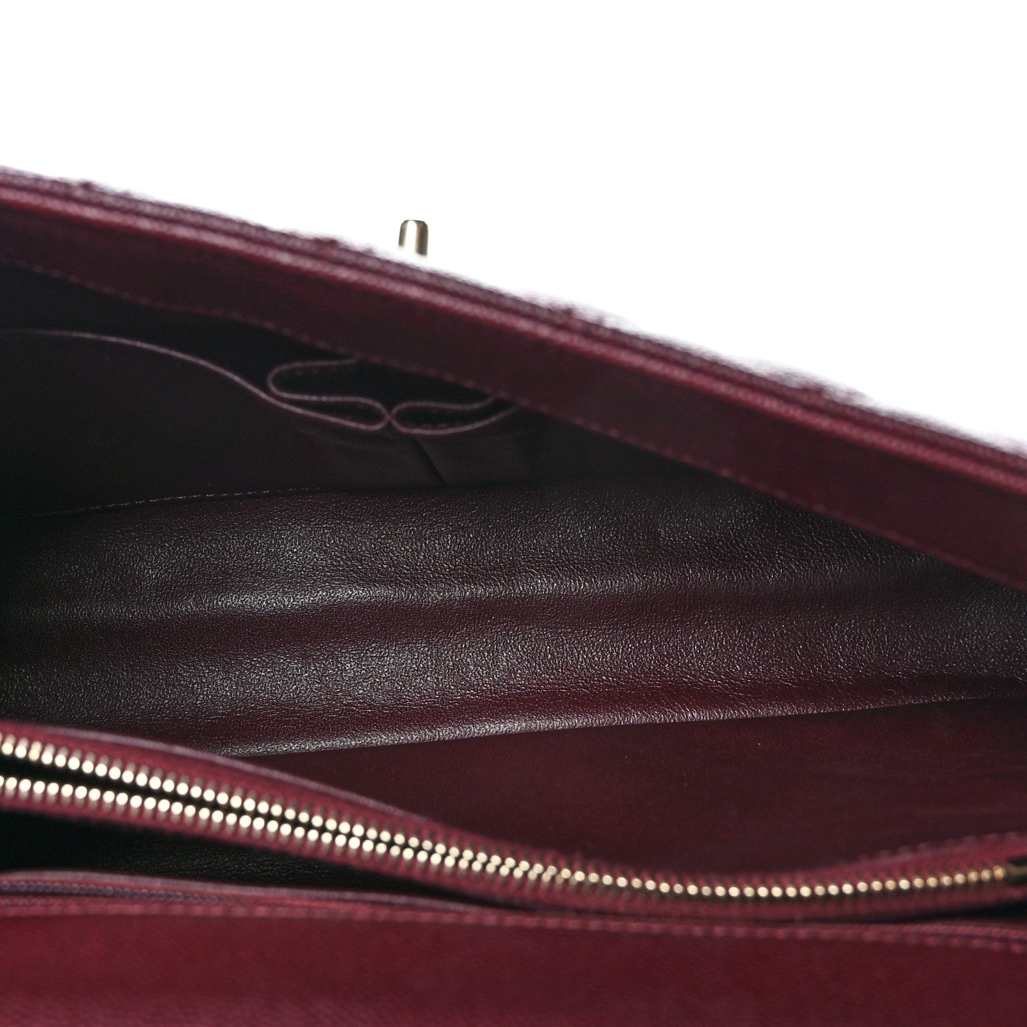 Chanel Caviar Lizard Embossed Quilted Small Coco Handle Flap Burgundy 5 of 9