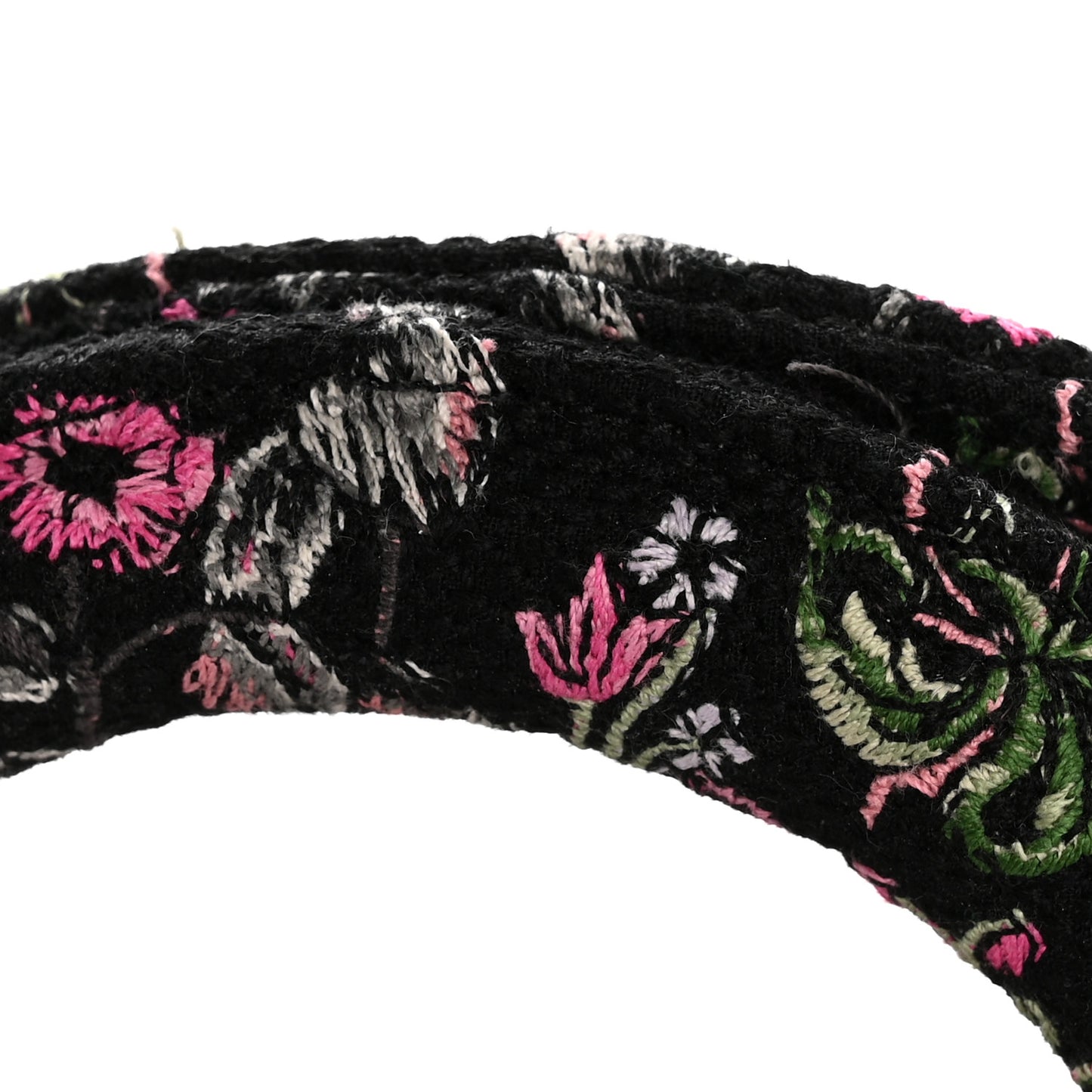 Canvas Around the World Embroidered Medium Lady D-Lite Black Pastel Pink
