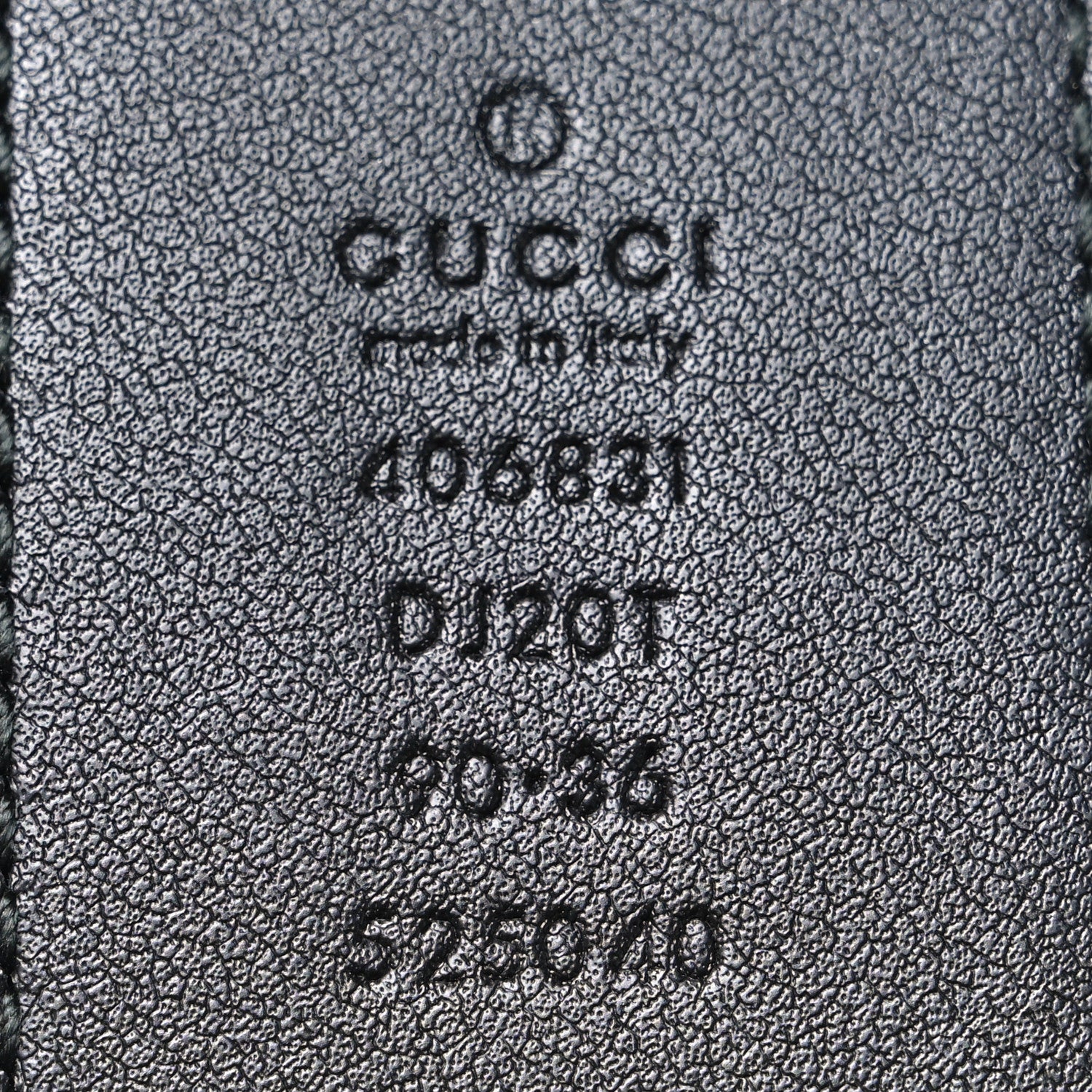 Gucci Textured Calfskin Double G 40mm Belt 90 36 Black 5 of 5