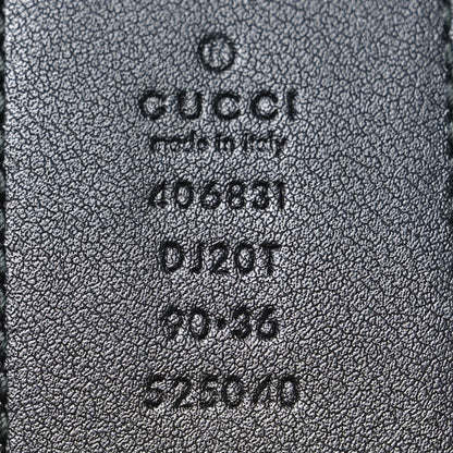 Gucci Textured Calfskin Double G 40mm Belt 90 36 Black 5 of 5