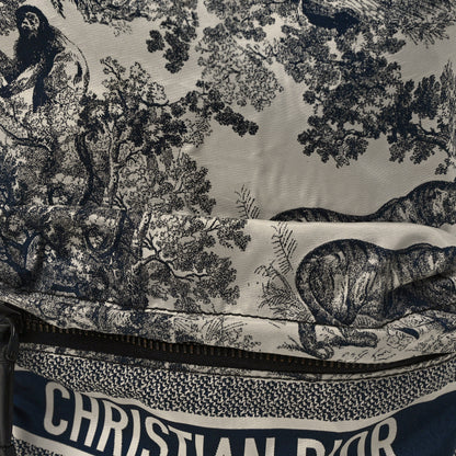 Christian Dior Nylon Technical Fabric Toile De Jouy Small Diortravel Backpack Blue 7 of 11