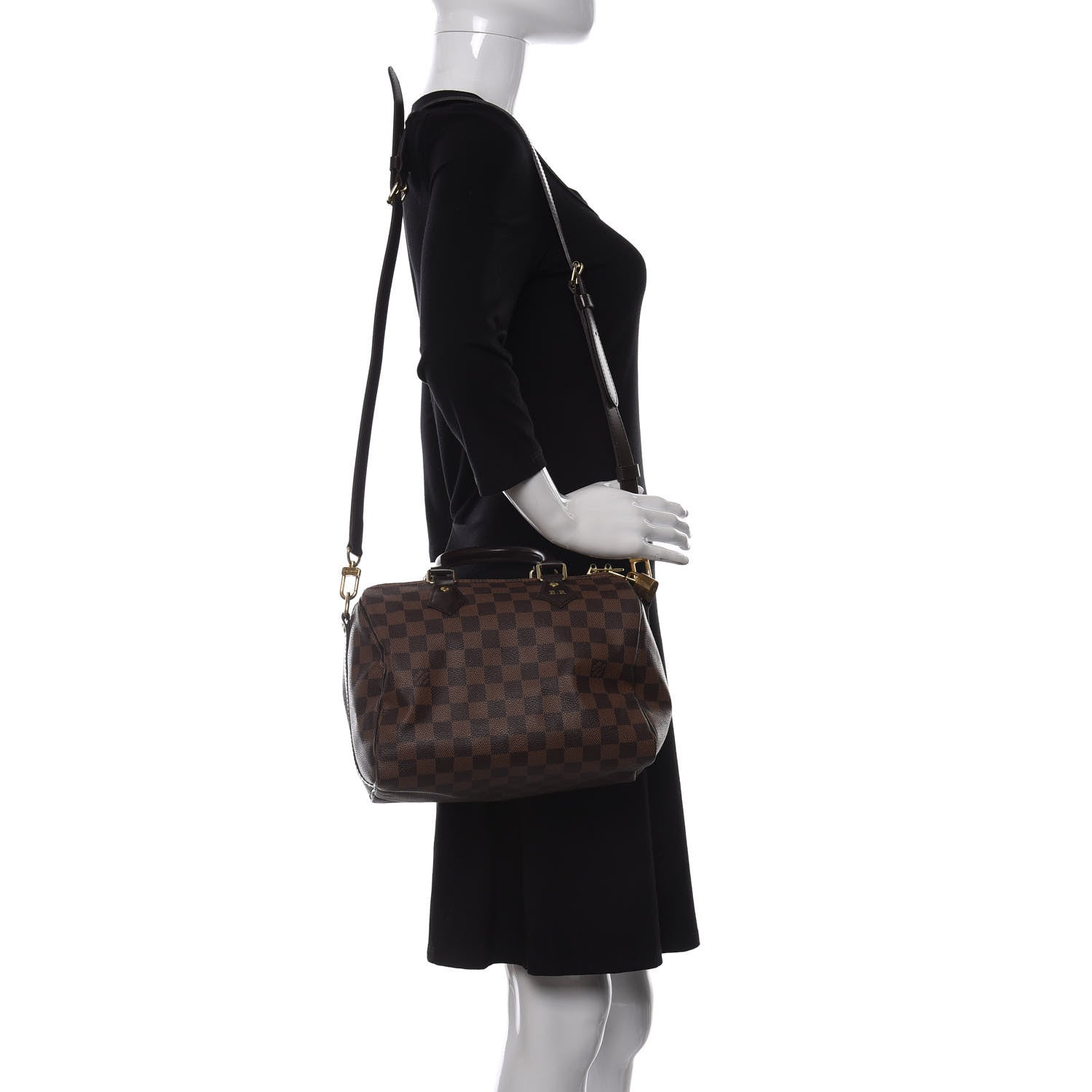 Louis Vuitton Damier Ebene Speedy Bandouliere 25 2 of 10
