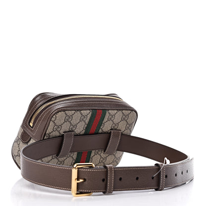 Gucci GG Supreme Monogram Web Small Ophidia Belt Bag 85 34 Dark Brown 3 of 11