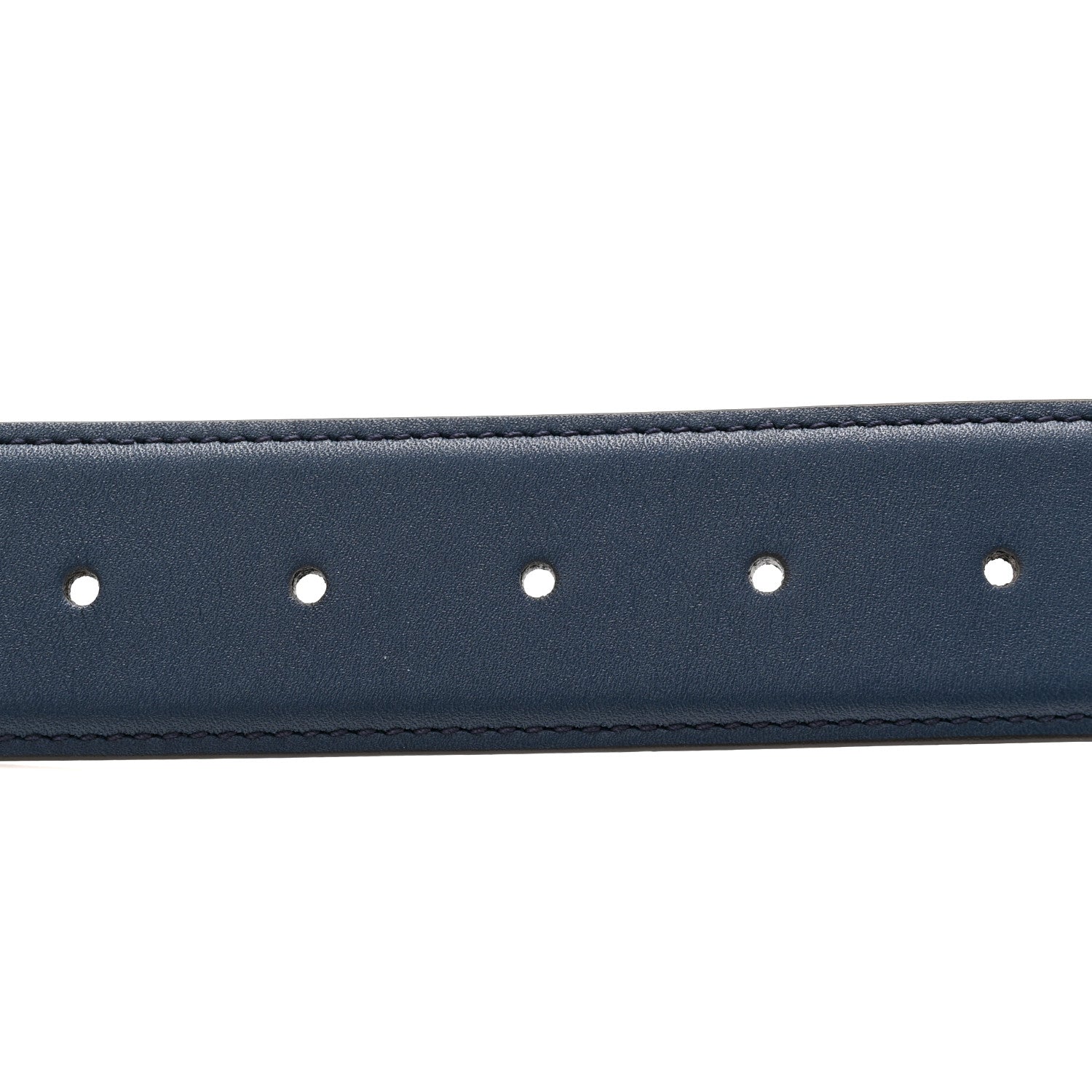 Gucci Moon Calfskin Interlocking G Belt 85 34 Cobalt Blue 3 of 4