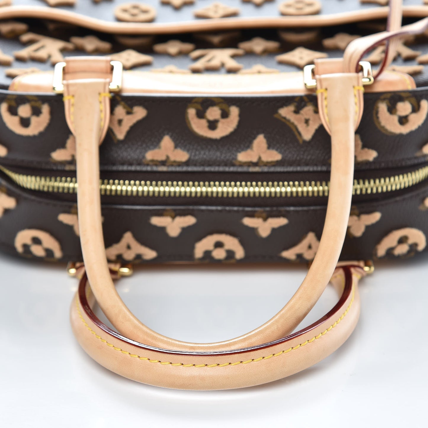 Monogram Tuffetage Deauville Cube Caramel