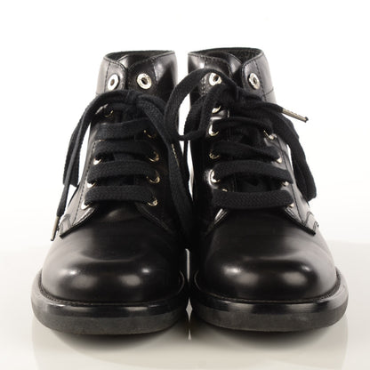 Chanel Calfskin Short Boots 37 Black 3 of 8