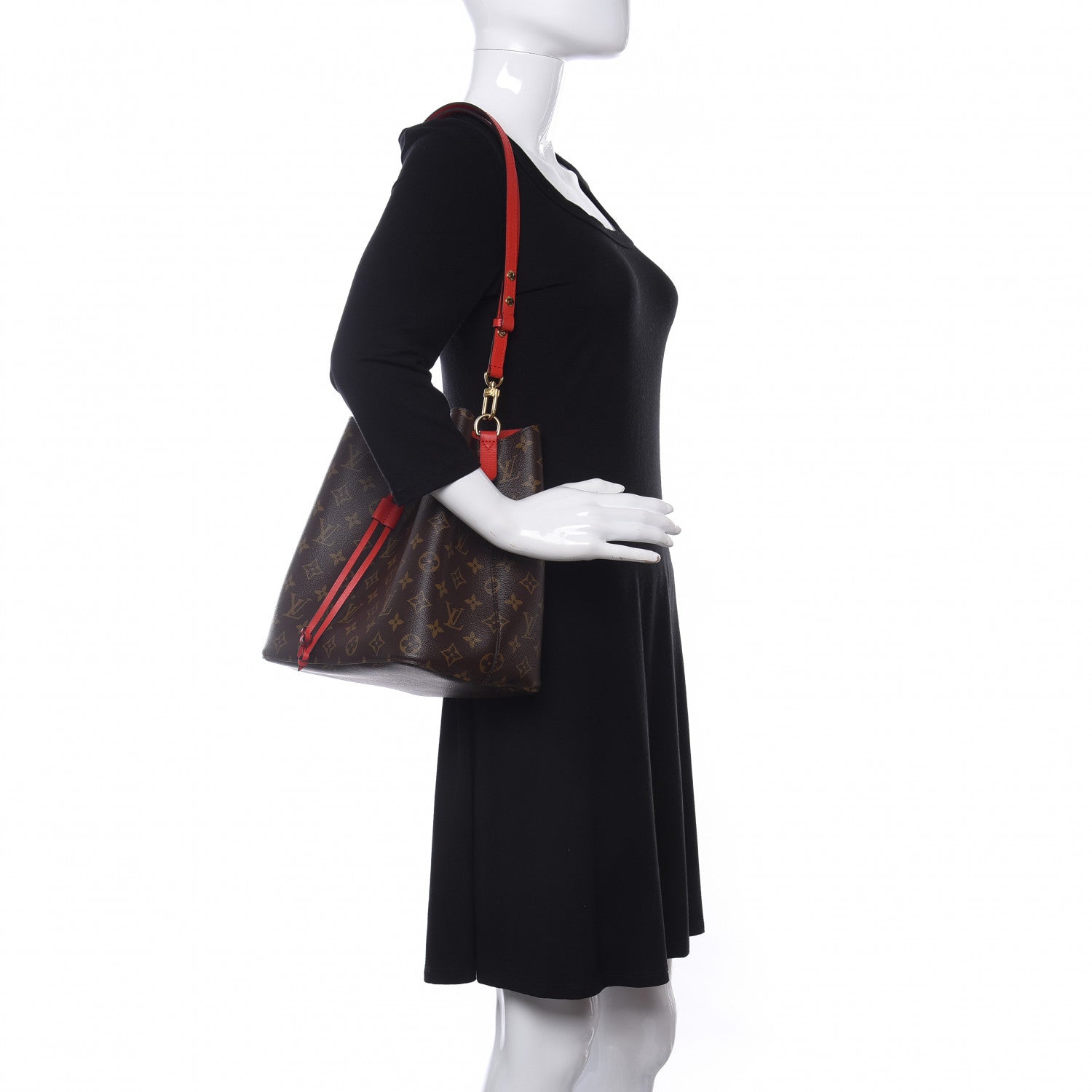 Louis Vuitton Monogram Neonoe MM Coquelicot 2 of 9
