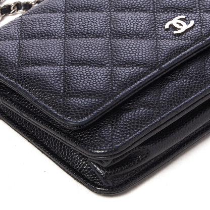 Chanel Caviar Quilted Wallet On Chain WOC Black 5 of 10