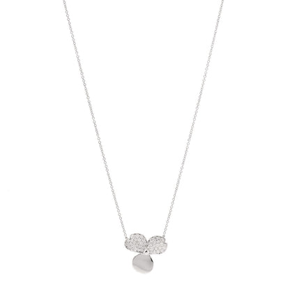Tiffany Platinum Diamond Paper Flowers Pendant Necklace 1 of 6