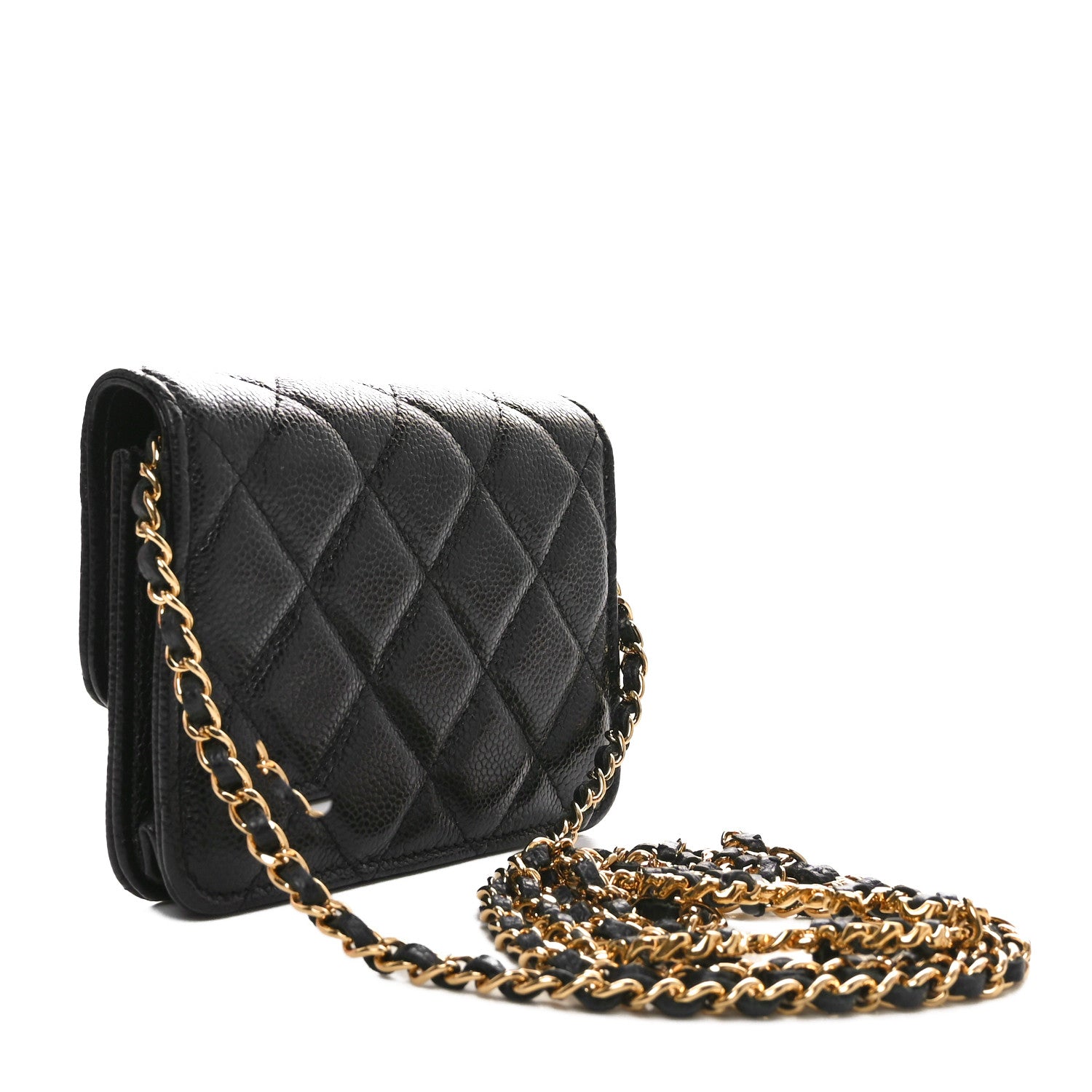 Chanel Caviar Quilted Miss Coco Clutch With Chain  Black 2 of 11