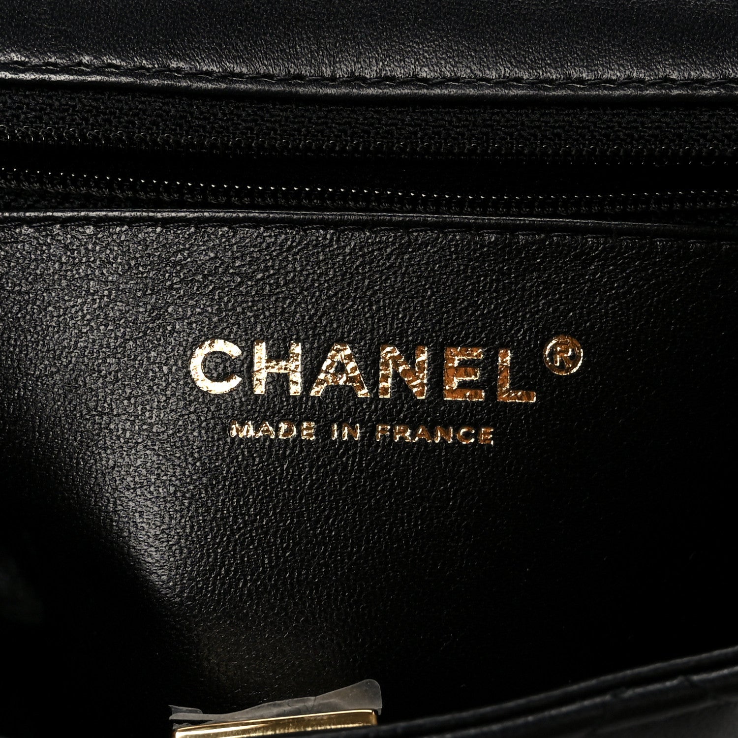 Chanel Lambskin Quilted Mini Square Flap Black 6 of 12