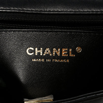 Chanel Lambskin Quilted Mini Square Flap Black 6 of 12