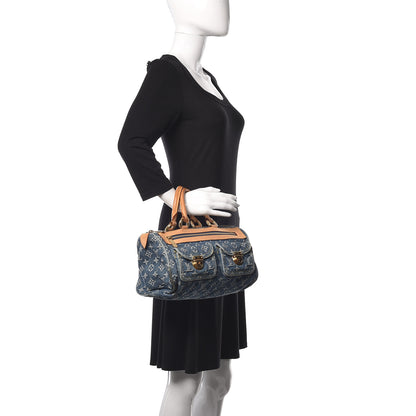 Louis Vuitton Monogram Denim Neo Speedy Blue 2 of 19