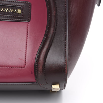 Celine Satin Calfskin Mini Tri-Color Luggage Purple Orchid 8 of 14