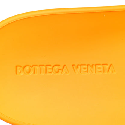 Bottega Veneta Rubber The Slider Sandals 38 Tangerine 6 of 7