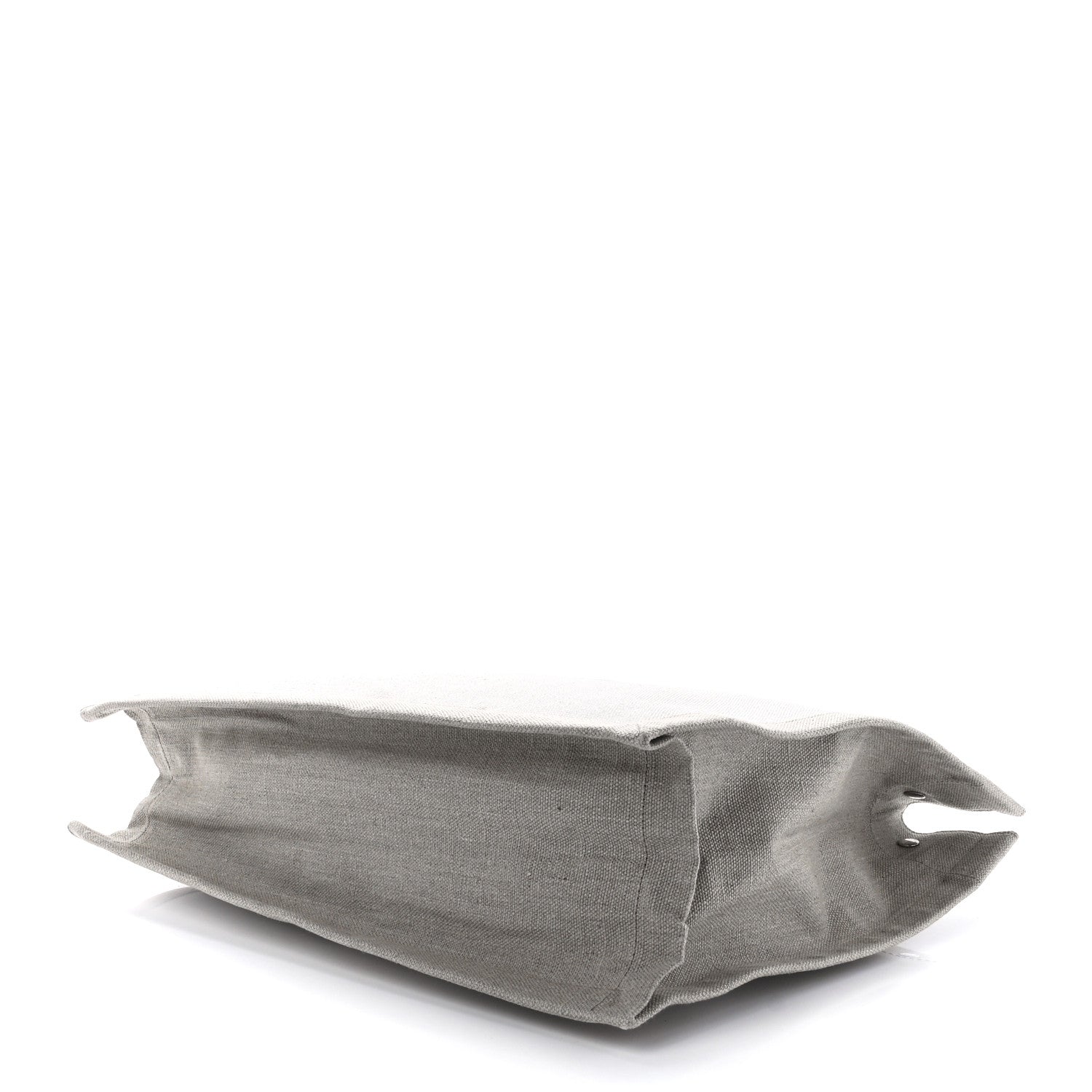 Saint Laurent Linen Calfskin Rive Gauche Tote Optic White 10 of 12
