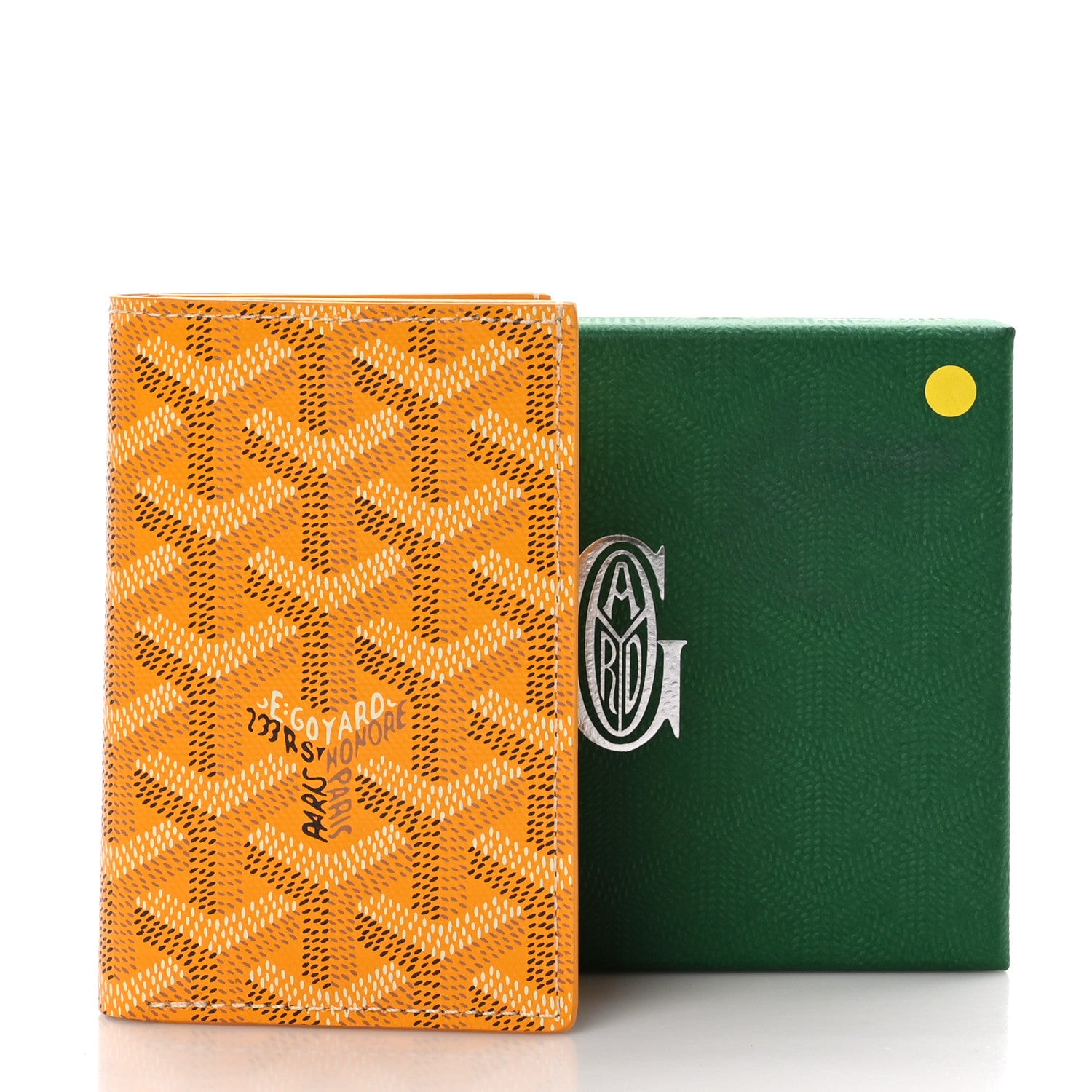 Goyard Goyardine Saint Pierre Card Holder Yellow 7 of 7