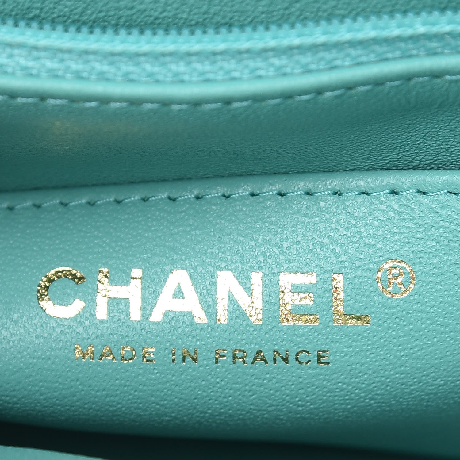 Chanel Lambskin Quilted Mini Square Flap Green 6 of 10