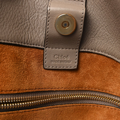 Chloe Smooth Calfskin Medium Milo Shopping Tote Motty Grey 6 of 9