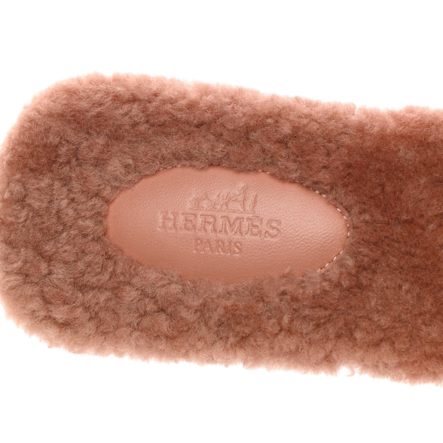 Hermes Woolskin Oran Sandals 38 Rose Aube 7 of 10