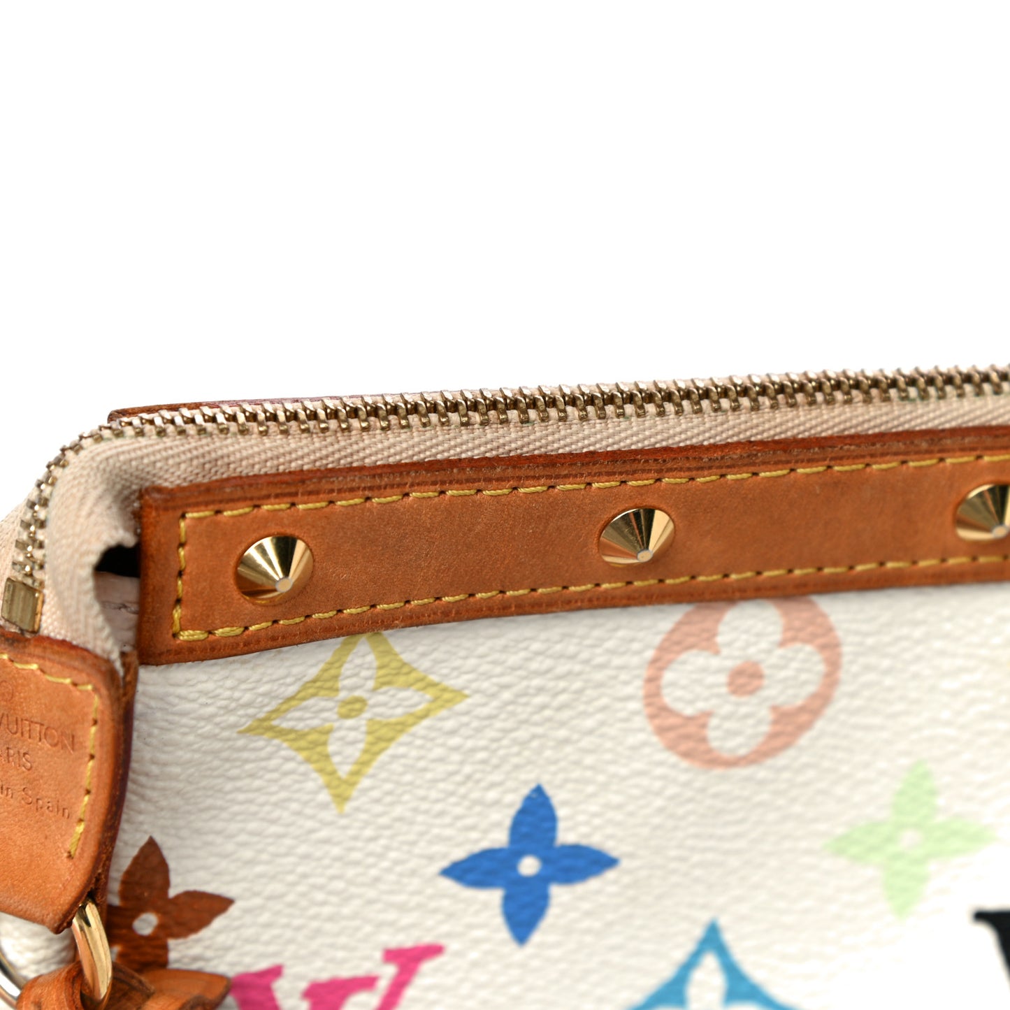 Monogram Multicolor Pochette Accessories White