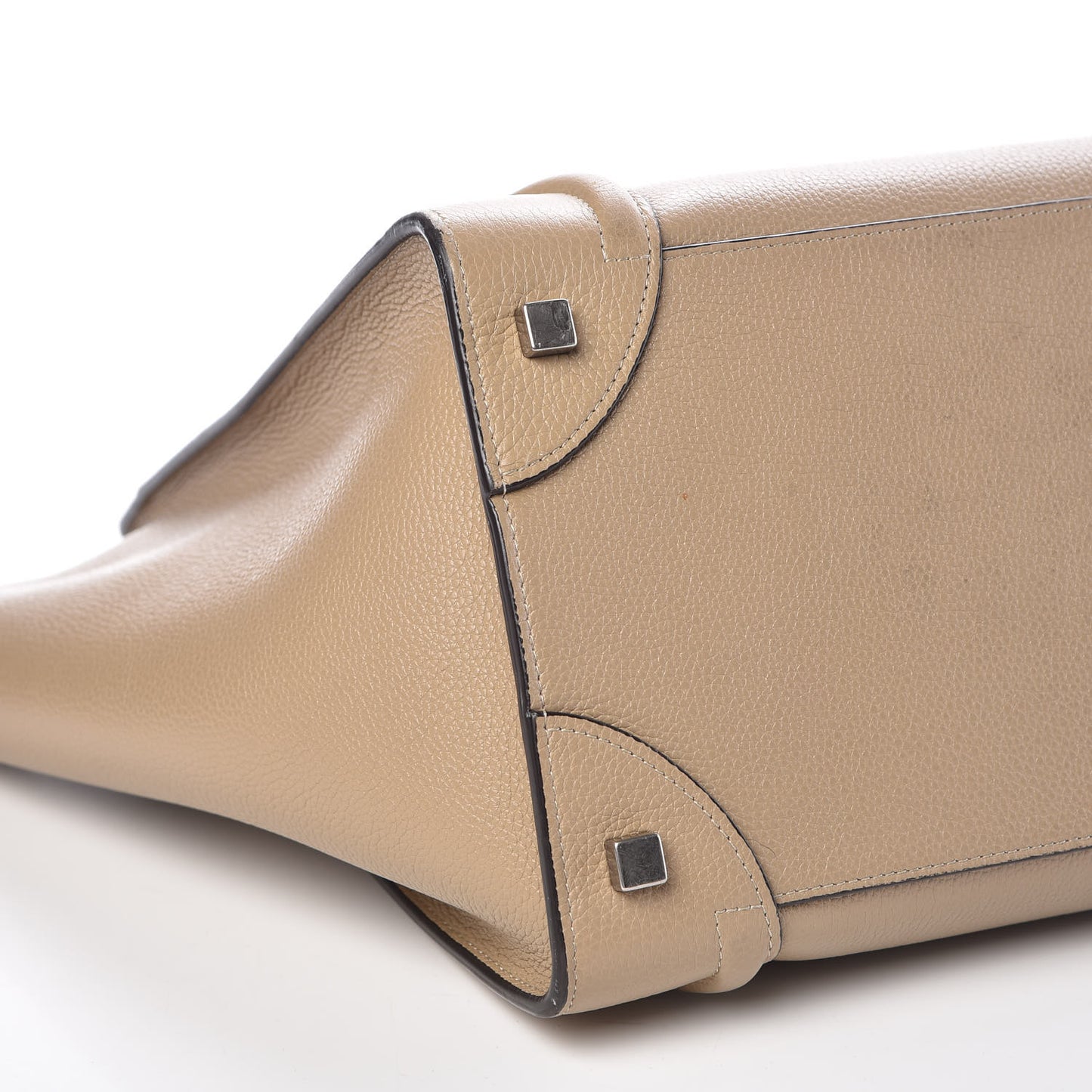 Drummed Calfskin Mini Luggage Dune