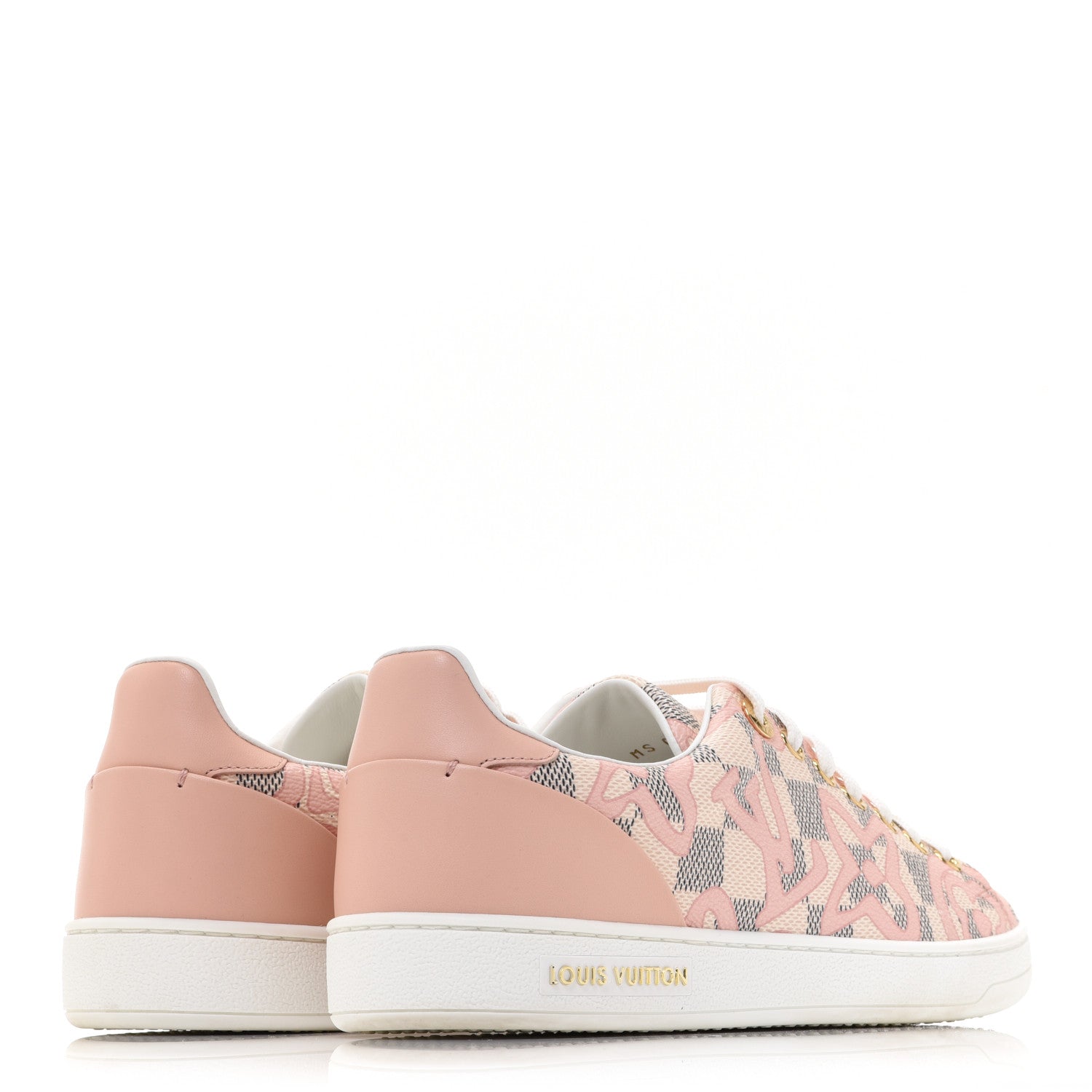 Louis Vuitton Damier Azur Tahitienne Bora Bora Sneakers 36.5 Rose Ballerine 4 of 10