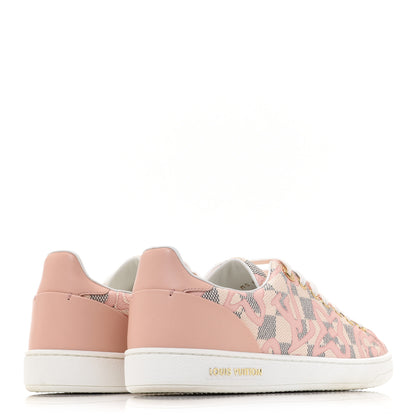 Louis Vuitton Damier Azur Tahitienne Bora Bora Sneakers 36.5 Rose Ballerine 4 of 10