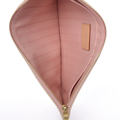 Louis Vuitton Damier Azur Neverfull MM GM Pochette Rose Ballerine 5 of 7