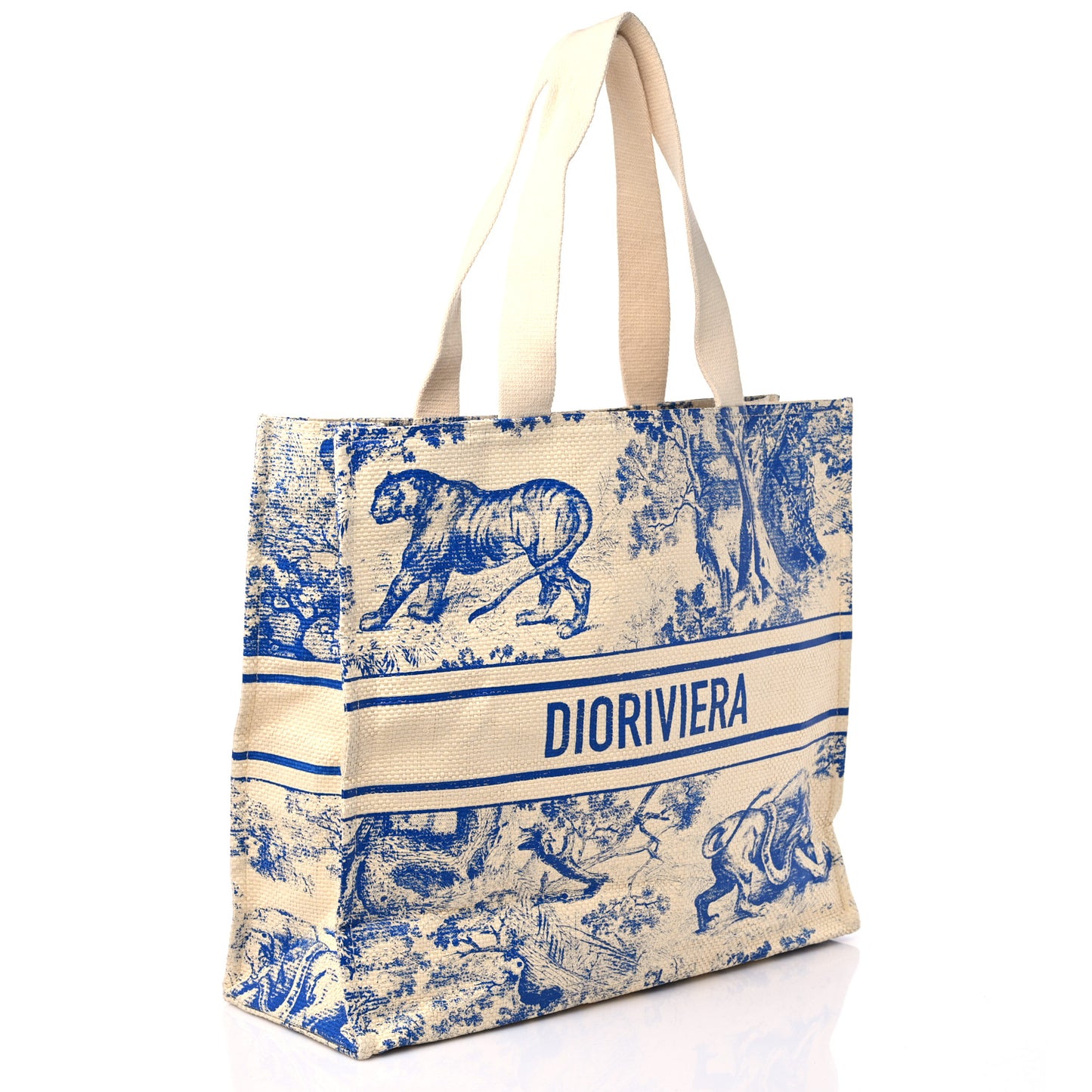 Straw Dioriviera Tote Beige