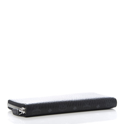 MCM Visetos Large Zip Around Wallet Black 3 of 6