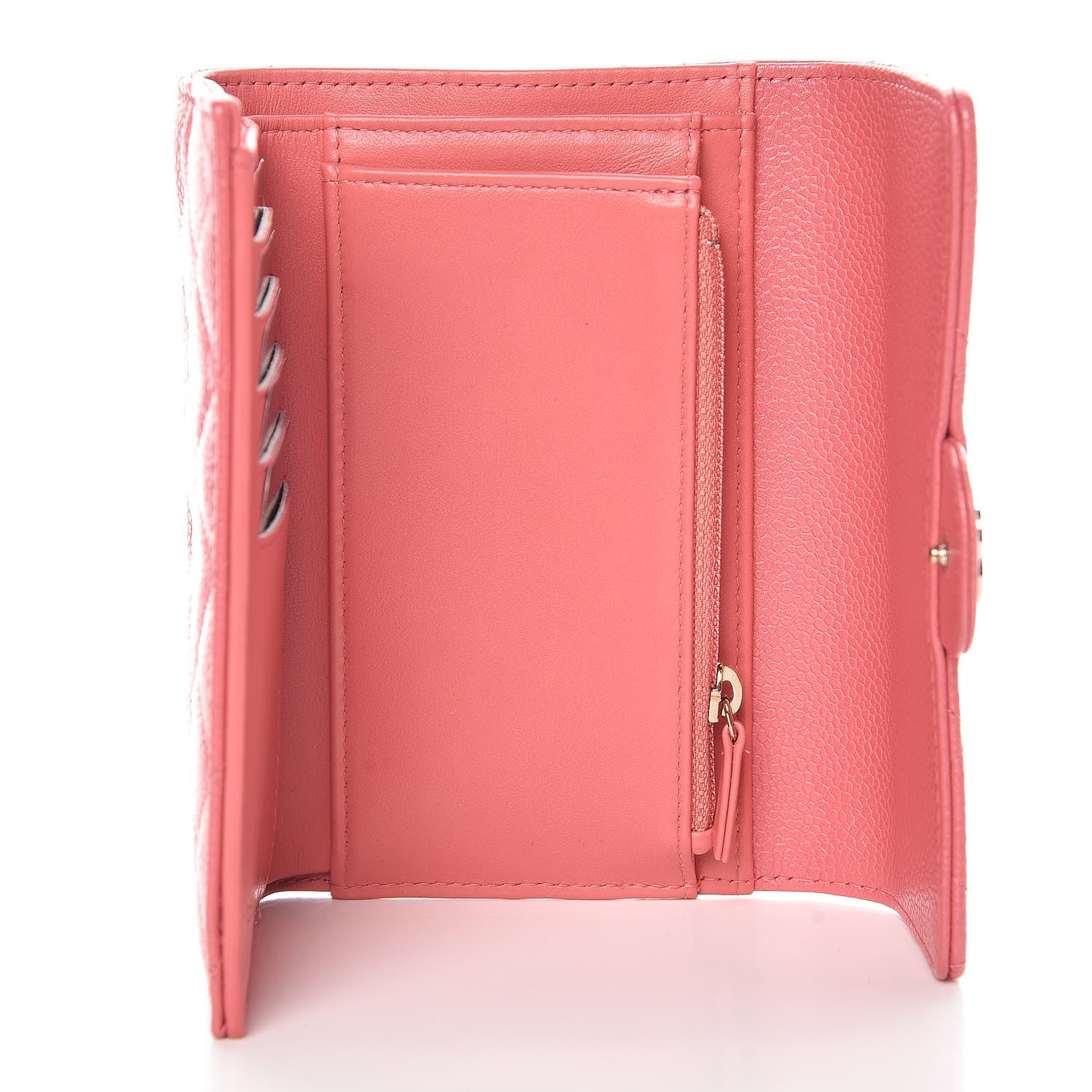 Chanel Caviar Quilted Medium Flap Wallet Pink 5 of 9