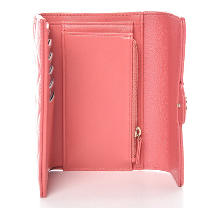 Chanel Caviar Quilted Medium Flap Wallet Pink 5 of 9