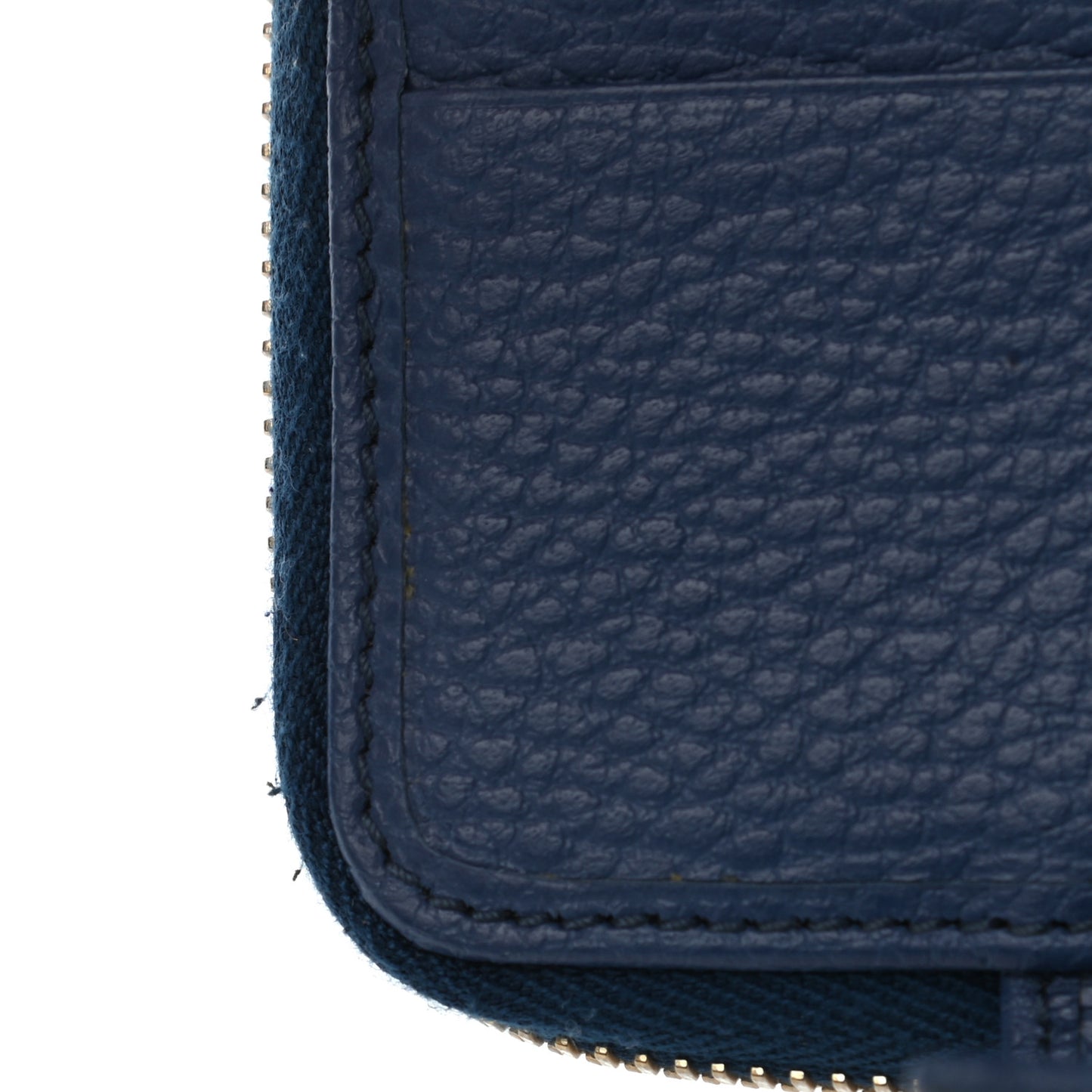 Monogram Dollar Calfskin Zip Around French Flap Wallet Beige Ebony Caspian