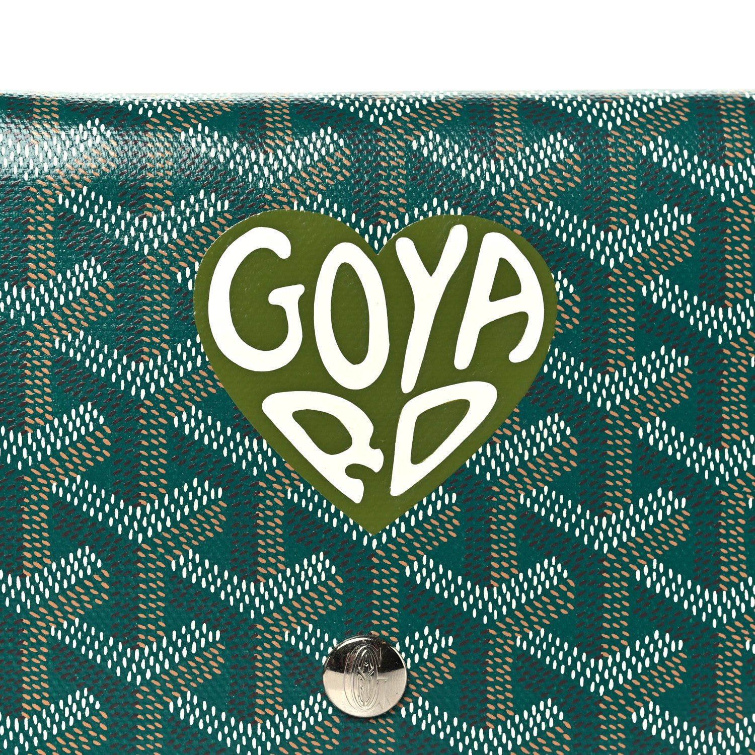 Goyard Goyardine Coeur Plumet Wallet Clutch Green 6 of 8