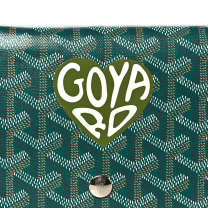 Goyard Goyardine Coeur Plumet Wallet Clutch Green 6 of 8