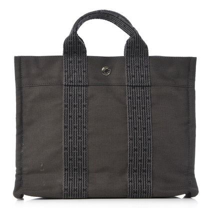 Hermes Canvas Herline PM Tote Grey 1 of 8