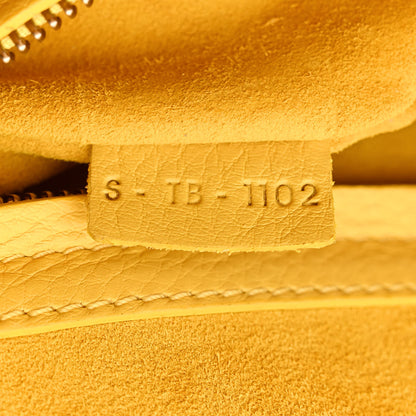Celine Grained Calfskin Medium Phantom Luggage Yellow 7 of 10