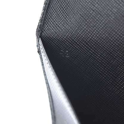 Prada Saffiano Metal Flap Passport Holder Black 8 of 9