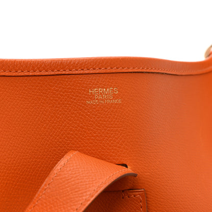 Hermes Epsom Evelyne II GM Orange 6 of 11