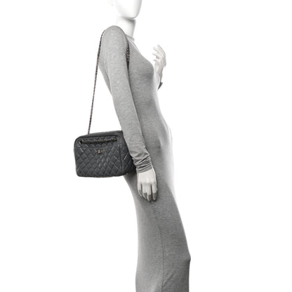 Chanel Aged Calfskin Quilted Medium Reissue Camera Case Grey 2 of 11