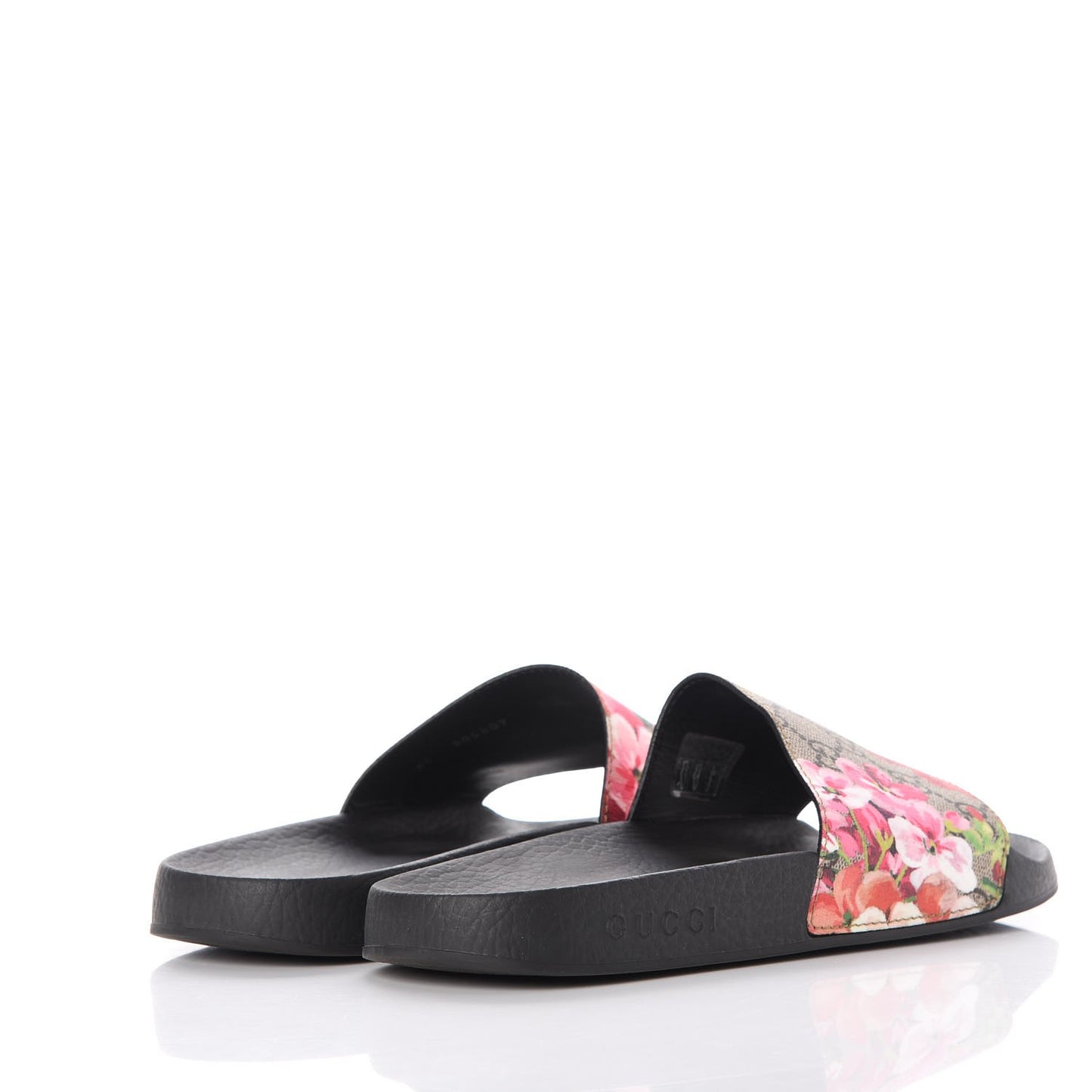 GG Supreme Monogram Blooms Slide Sandals 39 Beige Multicolor