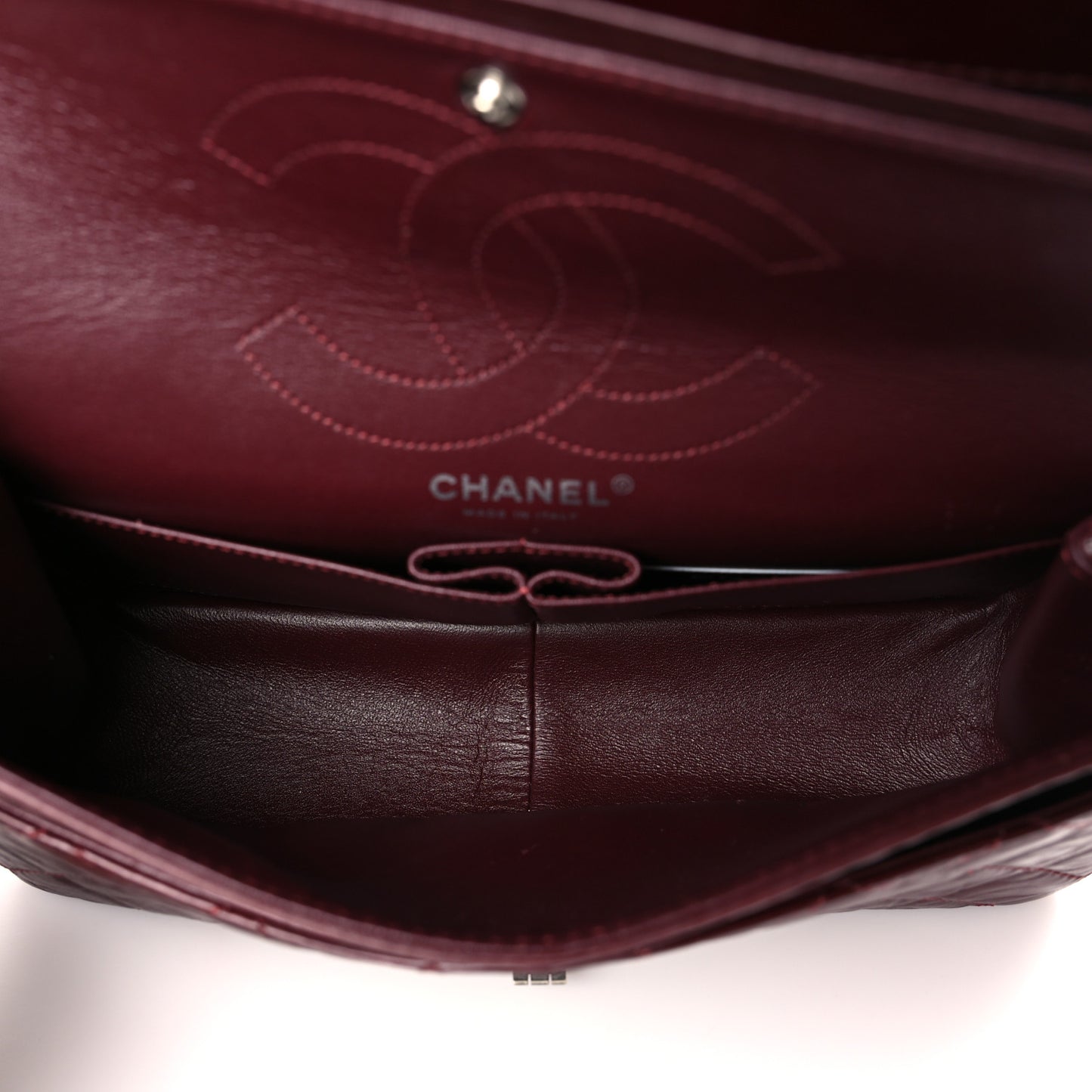 Aged Calfskin Quilted 2.55 Reissue 226 Flap Dark Burgundy