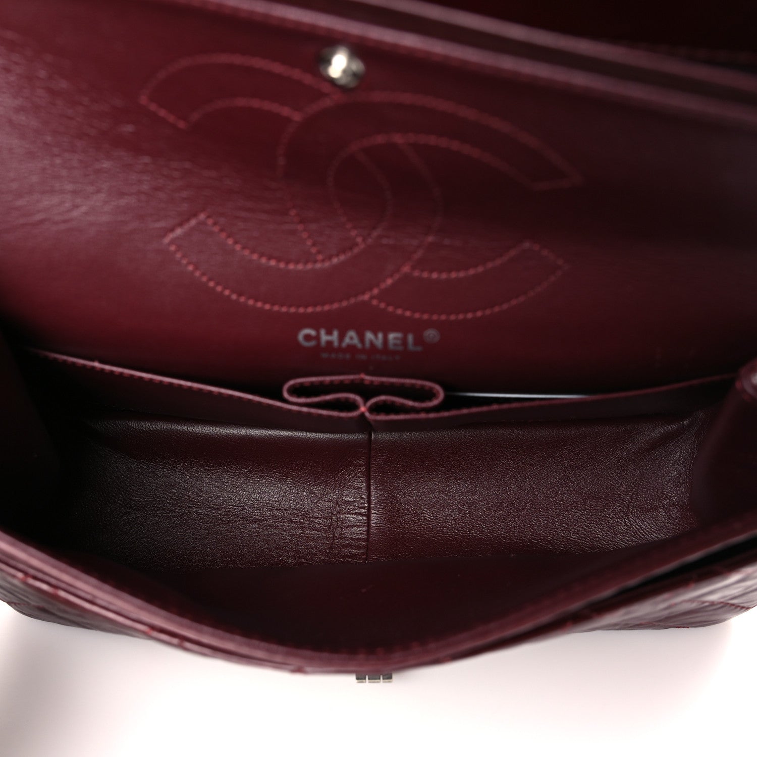 Chanel Aged Calfskin Quilted 2.55 Reissue 226 Flap Dark Burgundy 5 of 9