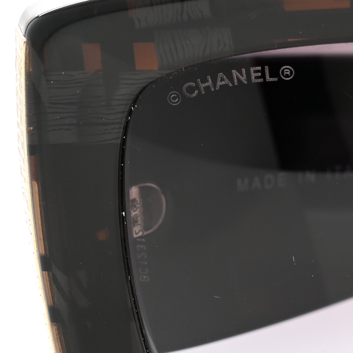 Chanel Acetate Rectangle Sunglasses 5435-A Black 7 of 8