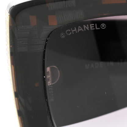 Chanel Acetate Rectangle Sunglasses 5435-A Black 7 of 8