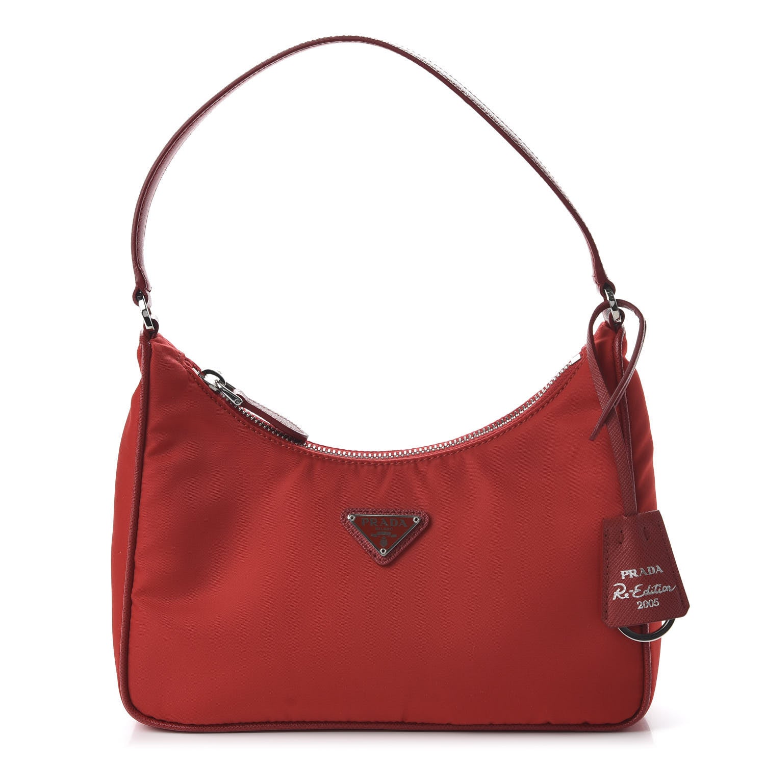 Prada Re-Nylon Saffiano Mini Re-Edition 2005 Bag Rosso 1 of 9