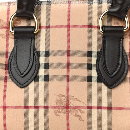 Burberry Haymarket Check Small Chester Bowling Bag Chocolate 8 of 13