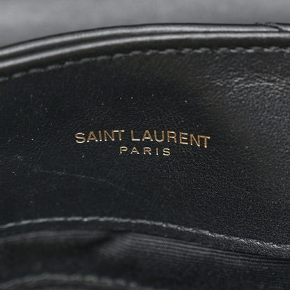 Saint Laurent Calfskin Y Quilted Monogram Medium Loulou Chain Satchel Black 8 of 12