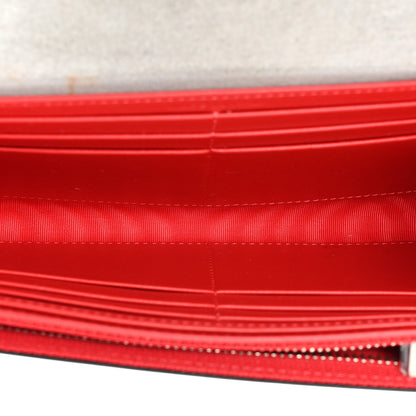 Christian Louboutin Metallic Patent Calfskin Spikes Boudoir Chain Wallet Silver 5 of 18